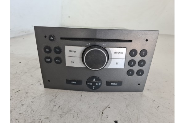 Recambio de sistema audio / radio cd para opel astra h ber. edition referencia OEM IAM 7644221310 13190856 