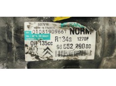 Recambio de compresor aire acondicionado para fiat scudo furgón (272) 2.0 jtd 120 referencia OEM IAM 9655229080  
