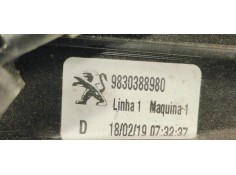 Recambio de elevalunas trasero derecho para peugeot 5008 1.6 i turbo 180 fap referencia OEM IAM 9830388980  