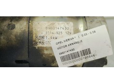 Recambio de motor arranque para opel meriva referencia OEM IAM 8980147430  