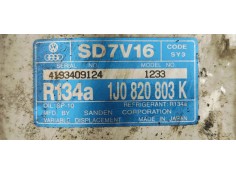 Recambio de compresor aire acondicionado para seat toledo (1m2) signo referencia OEM IAM 1J0820803K  