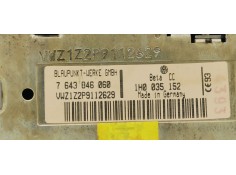 Recambio de sistema audio / radio cd para volkswagen golf iii berlina (1h1) referencia OEM IAM 1H0035152  