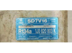 Recambio de compresor aire acondicionado para seat leon (1m1) signo referencia OEM IAM 1J0820803K  