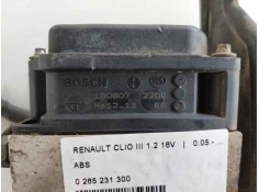 Recambio de abs para renault clio iii 1.2 16v referencia OEM IAM 0265231300 0493L4230607 070710