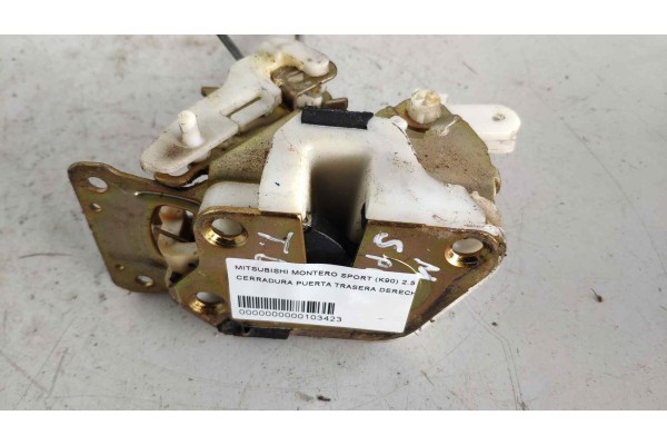 Recambio de cerradura puerta trasera derecha para mitsubishi montero sport (k90) 2.5 td gls referencia OEM IAM   