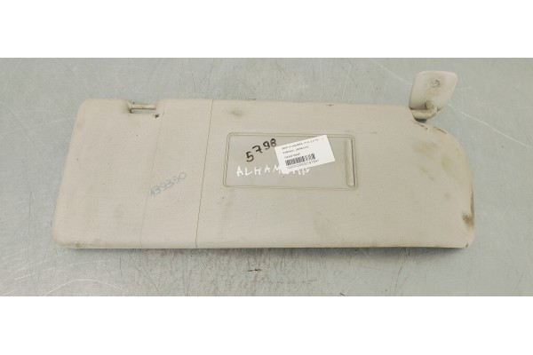 Recambio de parasol derecho para seat alhambra (710) 2.0 tdi referencia OEM IAM 7M3857552P  