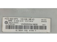 Recambio de sistema audio / radio cd para volkswagen passat berlina (3c2) advance plus referencia OEM IAM 1K0035186AD  
