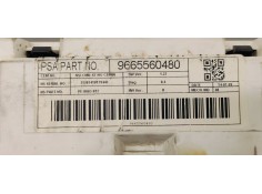 Recambio de cuadro instrumentos para citroen c5 berlina millenium referencia OEM IAM 9665560480  