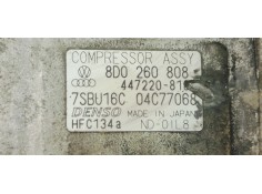 Recambio de compresor aire acondicionado para volkswagen passat berlina (3b3) 1.9tdi 130 4x4 referencia OEM IAM 8D0260808  