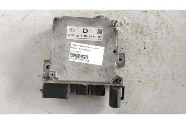 Recambio de modulo electronico para subaru forester 2.0 diesel cat referencia OEM IAM 34710SG070 A6D000 