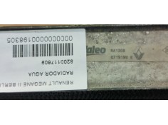 Recambio de radiador agua para renault megane ii berlina 5p confort authentique referencia OEM IAM 8200117609  