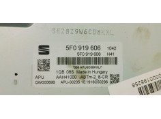 Recambio de pantalla multifuncion para seat leon (5f1) 2.0 tdi fr referencia OEM IAM 5F0919606  