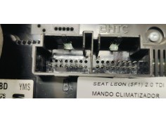 Recambio de mando climatizador para seat leon (5f1) 2.0 tdi fr referencia OEM IAM 5F0907044BD  