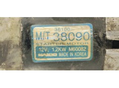 Recambio de motor arranque para hyundai santa fe (sm) 2.4 gls 4x4 referencia OEM IAM 3610038090  