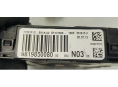 Recambio de caja reles / fusibles para peugeot 208 1.2 i turbo 110 referencia OEM IAM 9819850080  