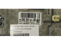 Recambio de pantalla multifuncion para peugeot 208 1.6 hdi 100 fap referencia OEM IAM 9825029180  