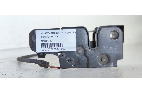Recambio de cerradura capo para volkswagen golf plus (5m1) sportline referencia OEM IAM 5M1823509  