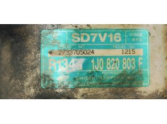 Recambio de compresor aire acondicionado para volkswagen golf iv berlina (1j1) básico referencia OEM IAM 1J0820803F  