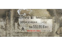 Recambio de compresor aire acondicionado para citroen c3 1.4 hdi exclusive referencia OEM IAM 9655191680  
