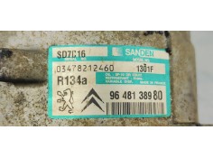 Recambio de compresor aire acondicionado para peugeot 407 st sport referencia OEM IAM 9648138980  