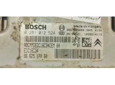 Recambio de centralita motor uce para citroen c3 1.4 hdi exclusive referencia OEM IAM 0281012524  