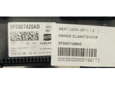 Recambio de mando climatizador para seat leon (5f1) 1.2 referencia OEM IAM 5F0907426AD  