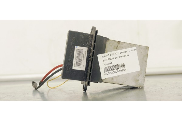 Recambio de resistencia calefaccion para renault scenic ii emotion referencia OEM IAM T1000948E  