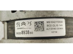Recambio de alternador para peugeot 308 1.5 hdi 130 fap referencia OEM IAM 9820893880  