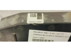 Recambio de cerradura puerta trasera derecha para peugeot 308 1.5 hdi 130 fap referencia OEM IAM 9826110980  