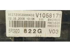 Recambio de cuadro instrumentos para seat toledo (5p2) 1.9tdi 105 referencia OEM IAM 5P0920822G  