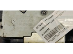 Recambio de cerradura puerta trasera derecha para citroen c4 picasso 1.6 hdi referencia OEM IAM 24099816  