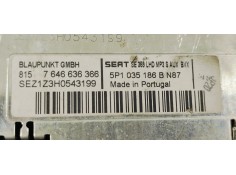 Recambio de sistema audio / radio cd para seat altea xl (5p5) 2.0 tdi referencia OEM IAM 5P1035186B  