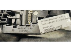 Recambio de maneta exterior lateral derecha para citroen berlingo 1.5 hdi referencia OEM IAM 9802977380  