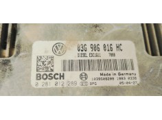 Recambio de centralita motor uce para seat toledo (5p2) 1.9tdi 105 referencia OEM IAM 0281012289  
