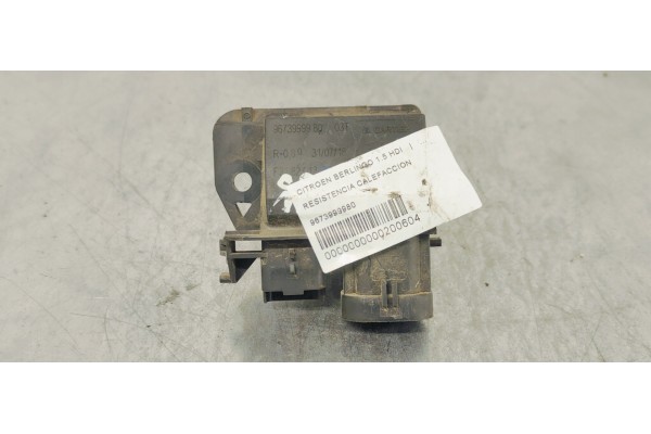 Recambio de resistencia calefaccion para citroen berlingo 1.5 hdi referencia OEM IAM 9673999980  