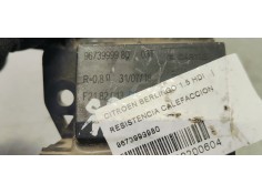Recambio de resistencia calefaccion para citroen berlingo 1.5 hdi referencia OEM IAM 9673999980  