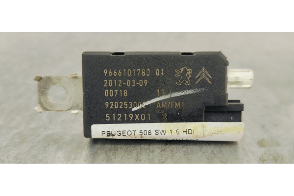 Recambio de amplificador de antena para peugeot 508 sw 1.6 hdi referencia OEM IAM 9666101780  