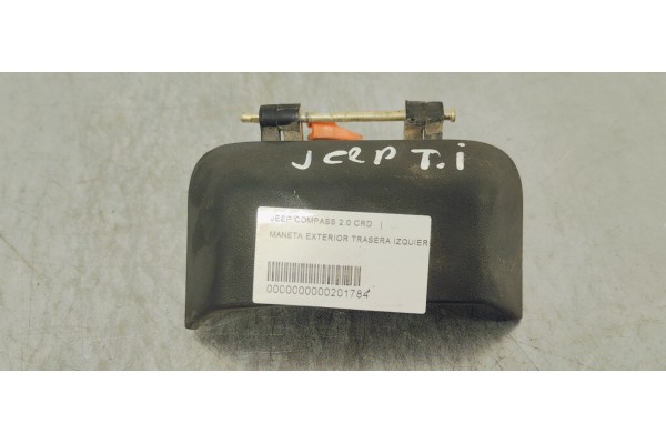 Recambio de maneta exterior trasera izquierda para jeep compass 2.0 crd referencia OEM IAM   