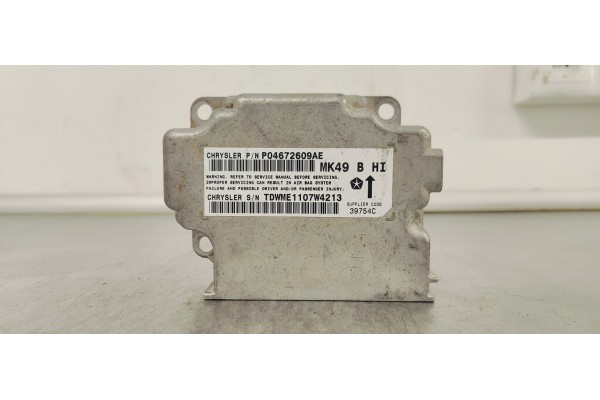 Recambio de centralita airbag para chrysler jeep compass 2.0 crd referencia OEM IAM P04672609AE  
