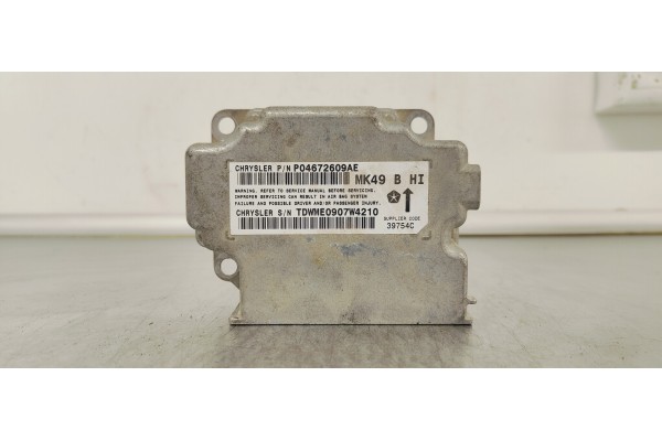 Recambio de centralita airbag para jeep compass 2.0 crd referencia OEM IAM P04672609AE  