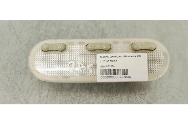 Recambio de luz interior para nissan qashqai (j10) acenta 4x4 referencia OEM IAM 8200073234  