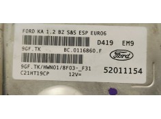 Recambio de centralita motor uce para ford ka (ccu) referencia OEM IAM 52011154  