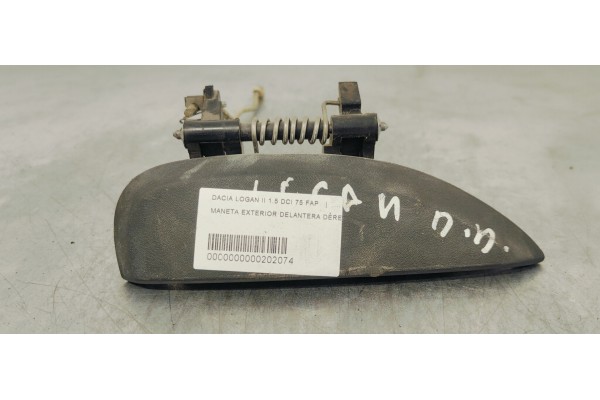 Recambio de maneta exterior delantera derecha para dacia logan ii 1.5 dci 75 fap referencia OEM IAM   