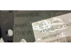 Recambio de resistencia calefaccion para ds 4 1.5 hdi referencia OEM IAM 9847019780  