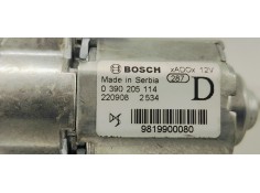 Recambio de motor limpia trasero para ds 4 1.5 hdi referencia OEM IAM 9819900080  