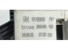 Recambio de elevalunas delantero derecho para opel vectra c berlina club referencia OEM IAM 9178988  