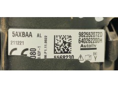 Recambio de airbag delantero izquierdo para peugeot 208 (p2) 1.5 hdi referencia OEM IAM 98255207ZD  