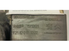 Recambio de resistencia calefaccion para peugeot 208 (p2) 1.5 hdi referencia OEM IAM 9847019780  