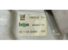 Recambio de elevalunas trasero derecho para opel insignia berlina 2.0cdti 130 fap referencia OEM IAM 13302442  