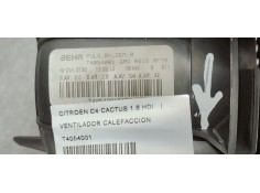 Recambio de ventilador calefaccion para citroen c4 cactus 1.6 hdi referencia OEM IAM T4054001  
